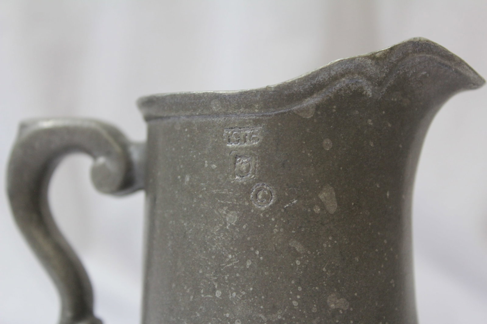 A Signed Wilton Pewter Creamer - 6