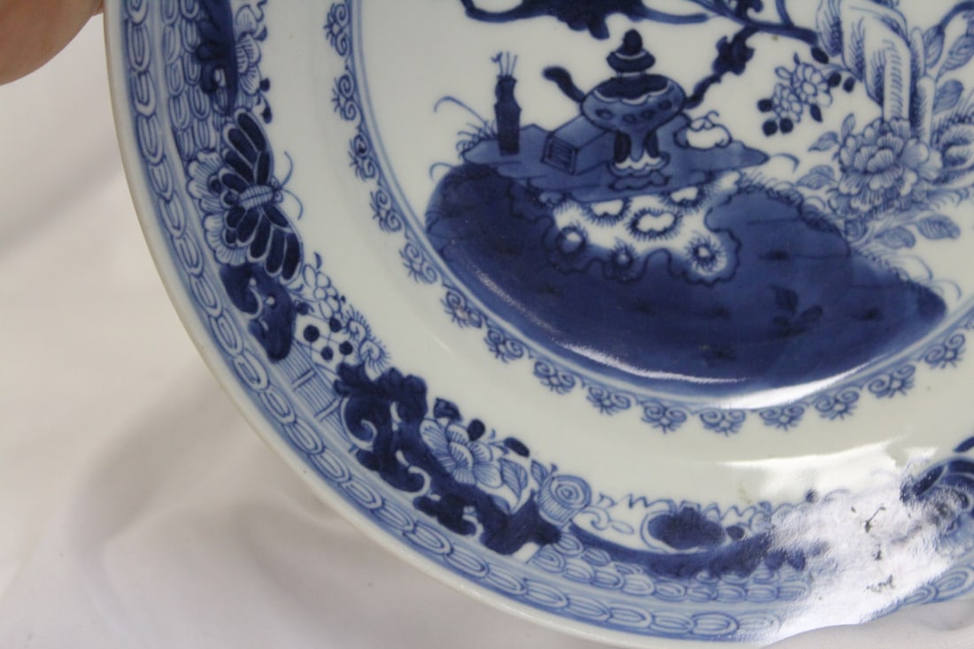 An Antique Chinese Blue and White Export Plate - 7