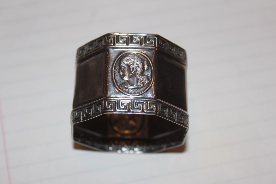 Silverplate Napkin Ring: as shown on photos
