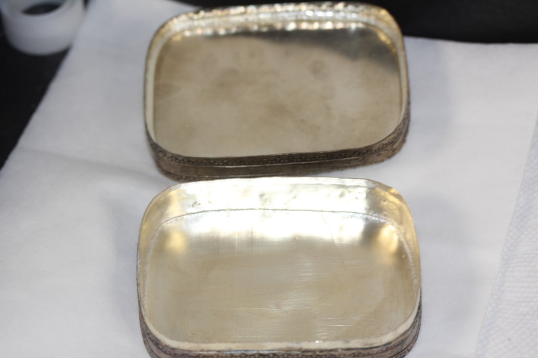 Chinese Porcelain and Metal Box - 7