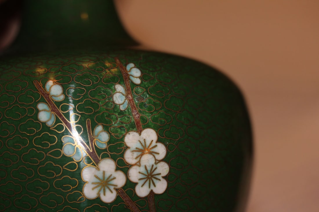 Vintage Chinese Cloisonne Vase - 2