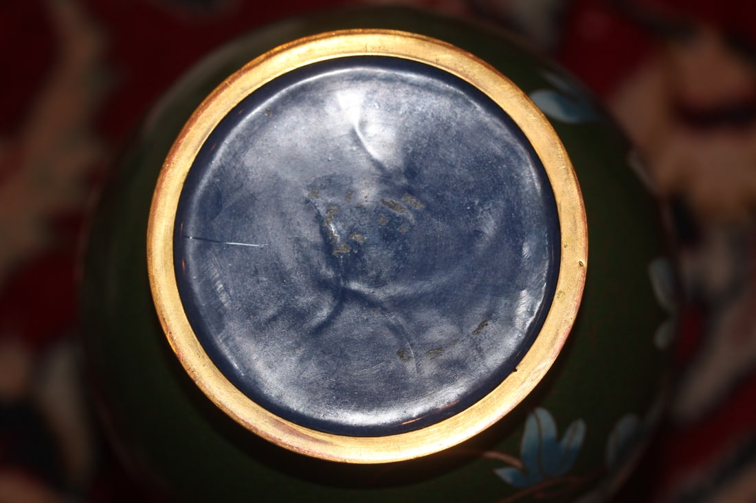 Vintage Chinese Cloisonne Vase - 3