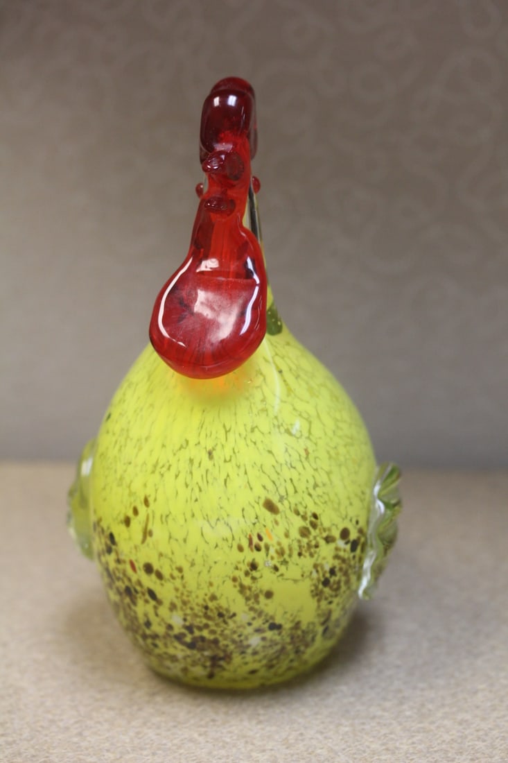 Art Glass Rooster - 2