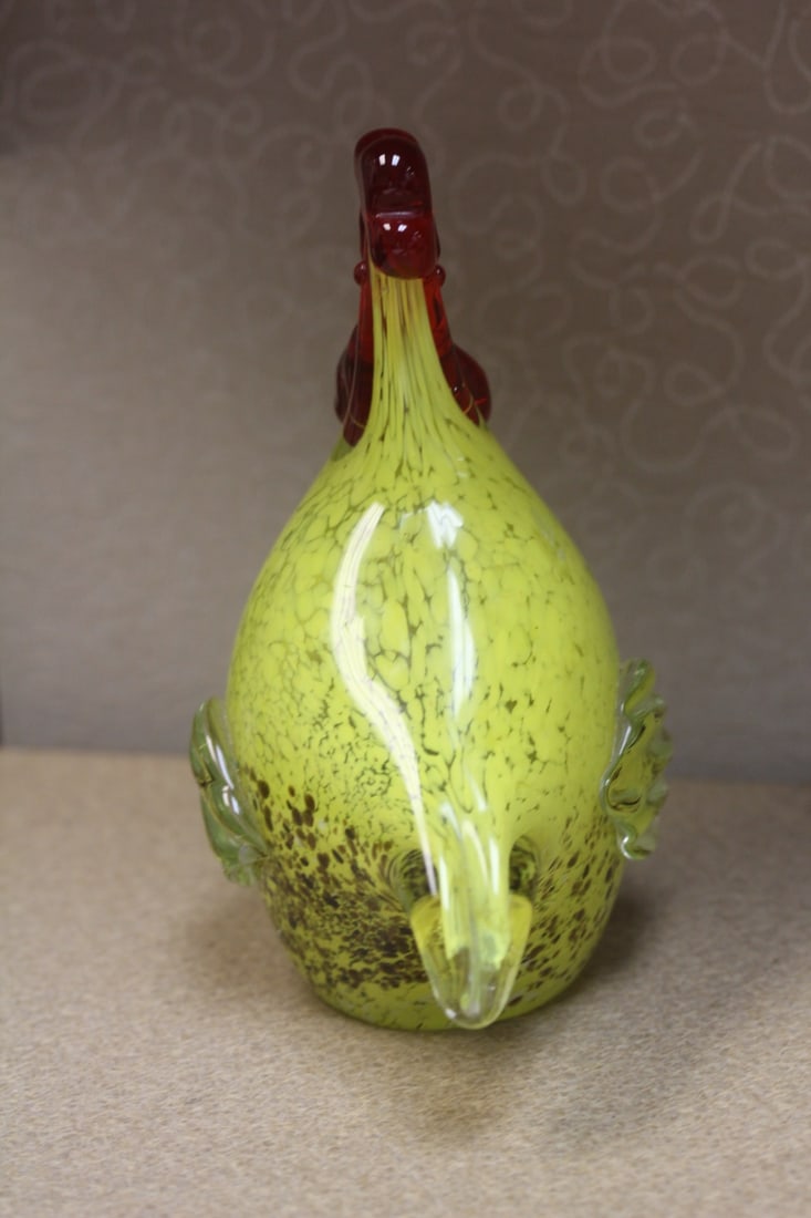 Art Glass Rooster - 4
