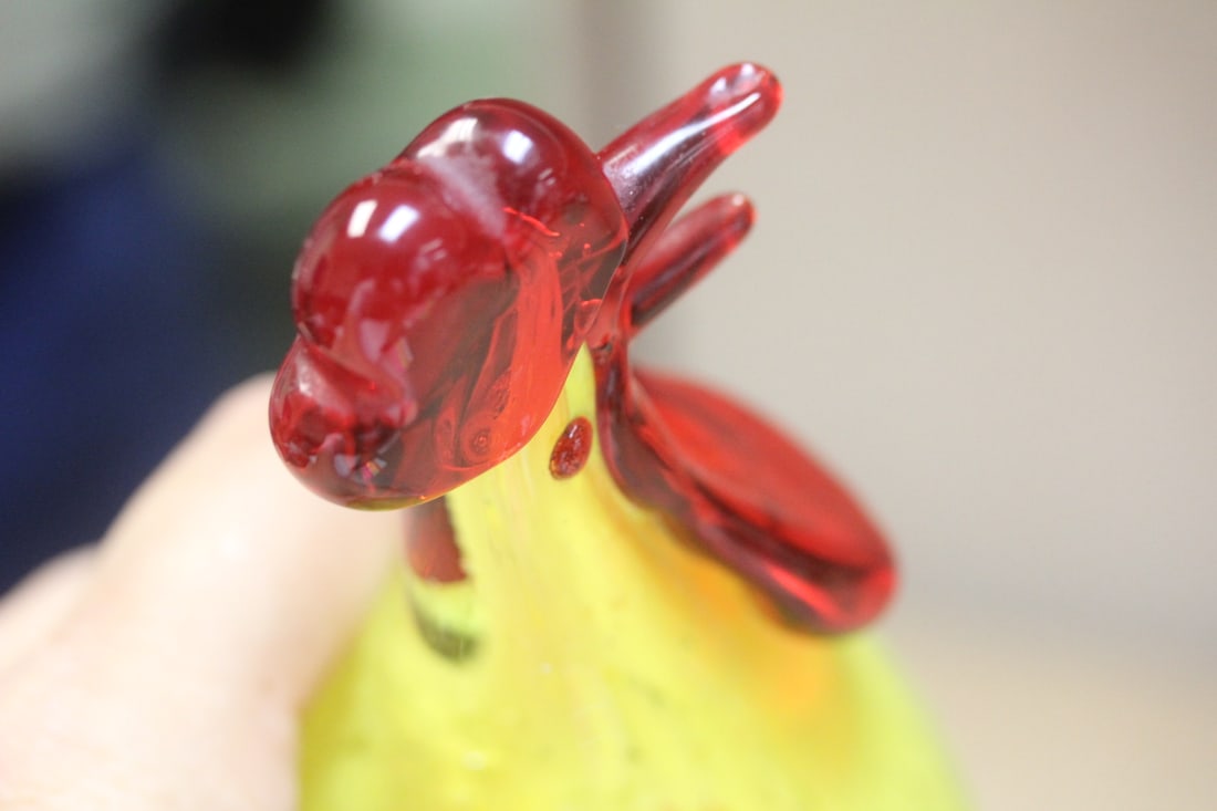Art Glass Rooster - 6