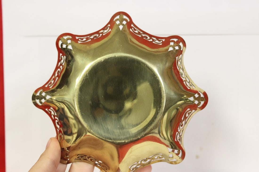Lot of 4 Brass/Glass Articles - 3