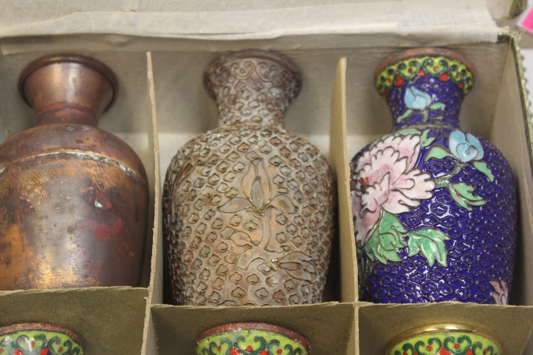 Different Stages of Chinese Cloisonne Making - 2