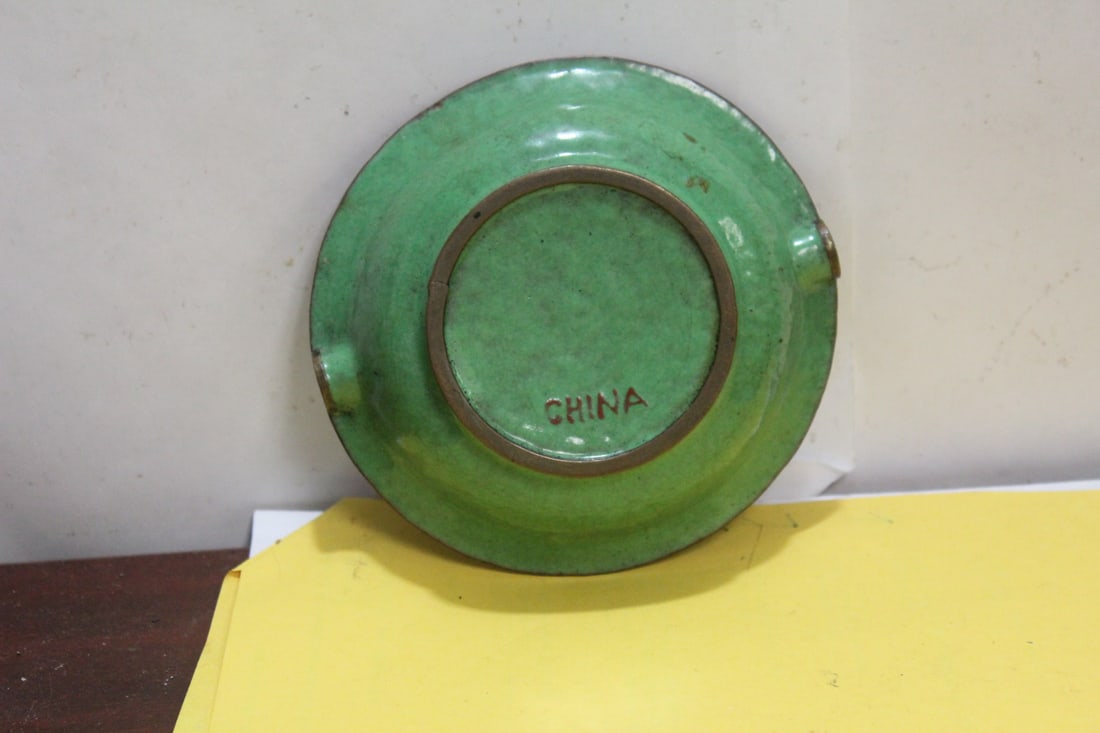 An Antique Chinese Cloisonne Ashtray - 6