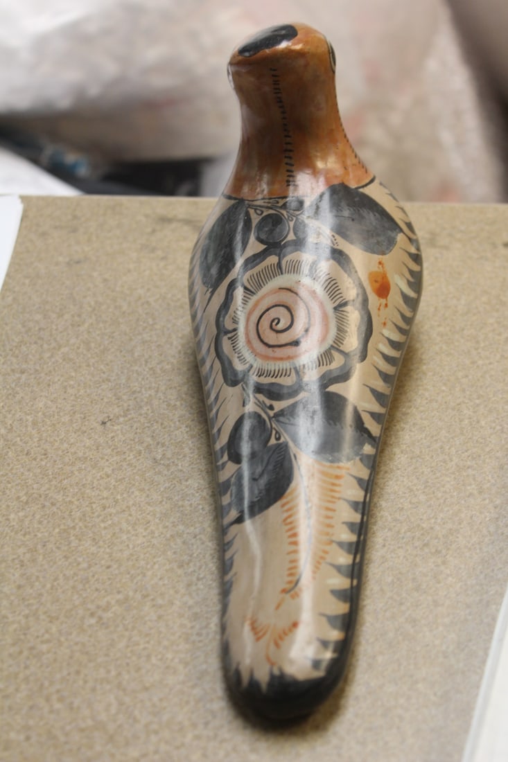 Mexico Tonala Whimsical Pottery Bird - 2