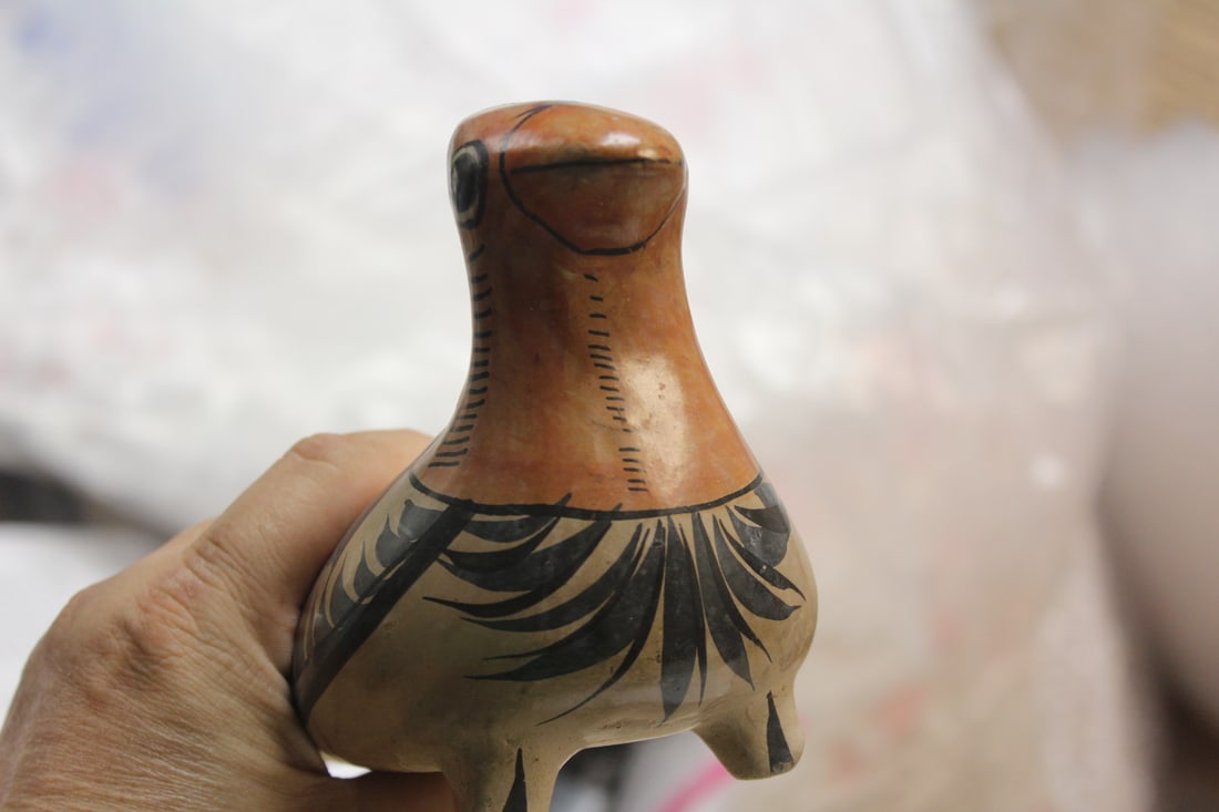 Mexico Tonala Whimsical Pottery Bird - 6
