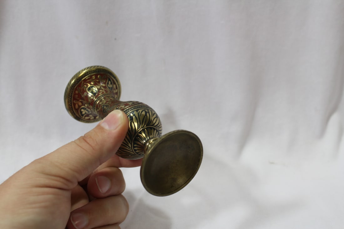 A Nice Small Metal Vase - 2