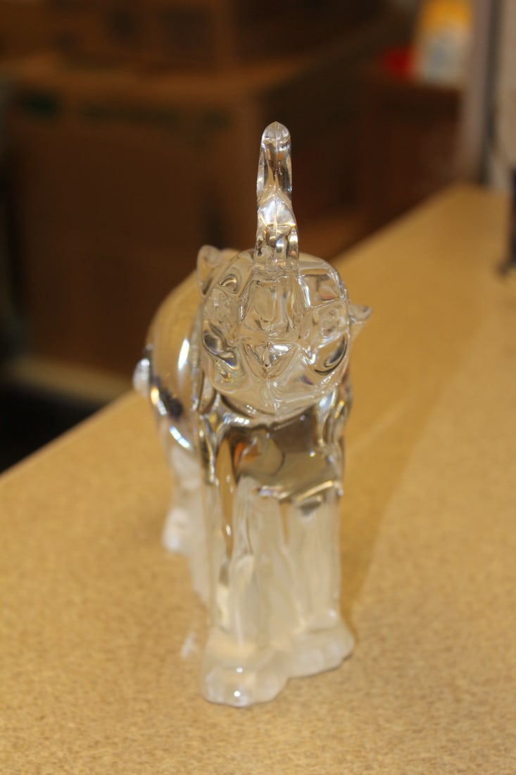 Glass or Crystal Elephant - 2