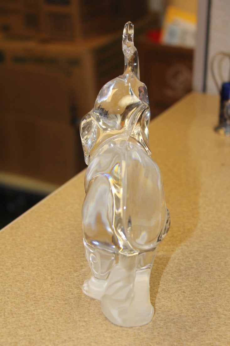Glass or Crystal Elephant - 4