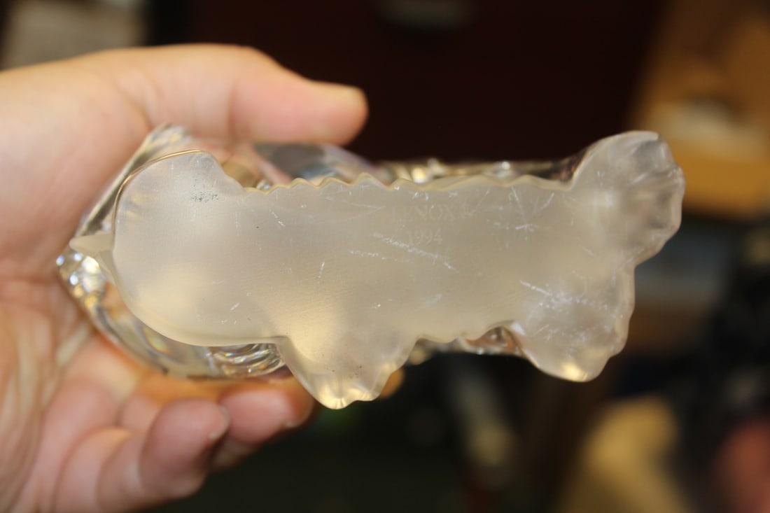 Glass or Crystal Elephant - 5