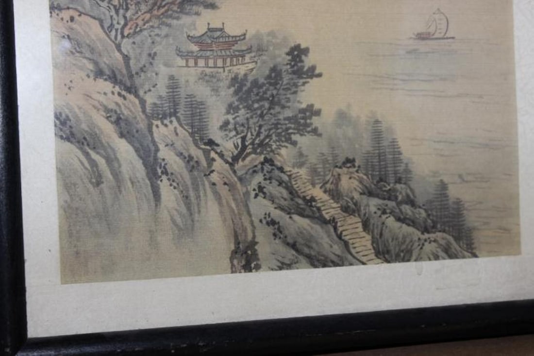 A Signed Chinese Pastel on Silk Painting - 10