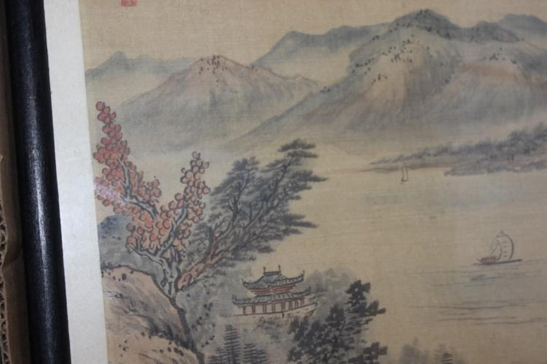 A Signed Chinese Pastel on Silk Painting - 5