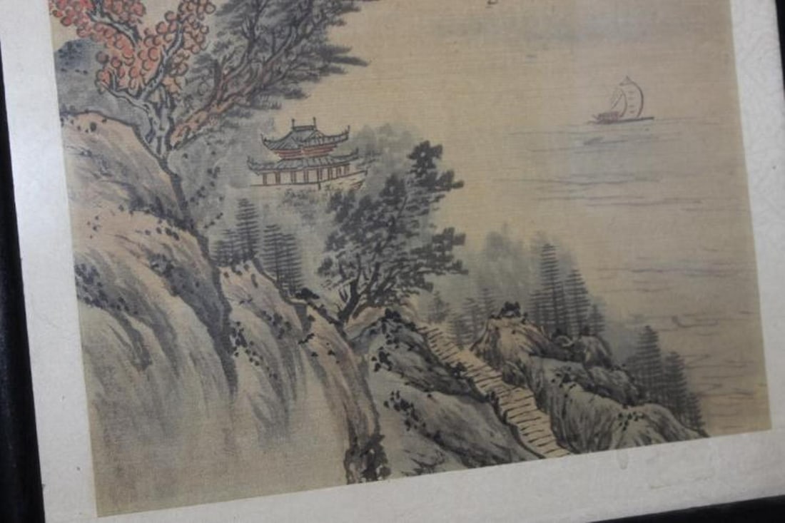 A Signed Chinese Pastel on Silk Painting - 9