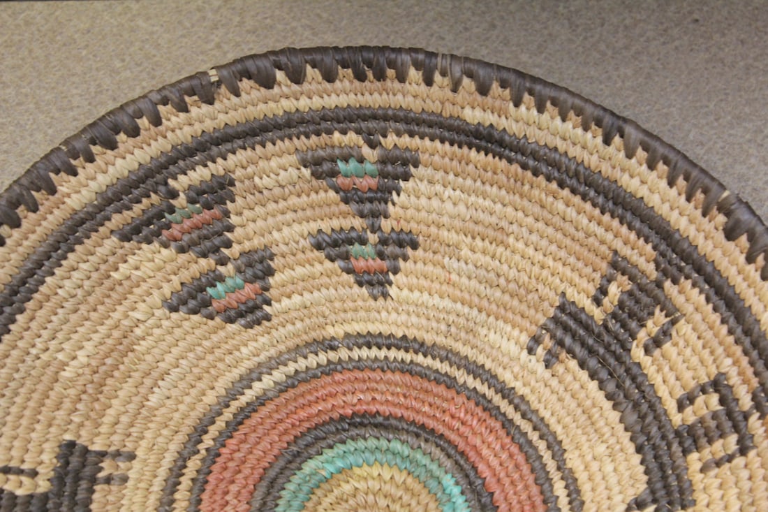 Native American Wooven Basket - 2