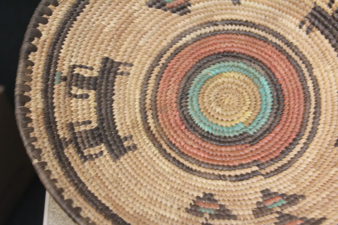 Native American Wooven Basket - 3