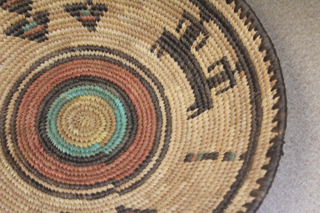 Native American Wooven Basket - 4