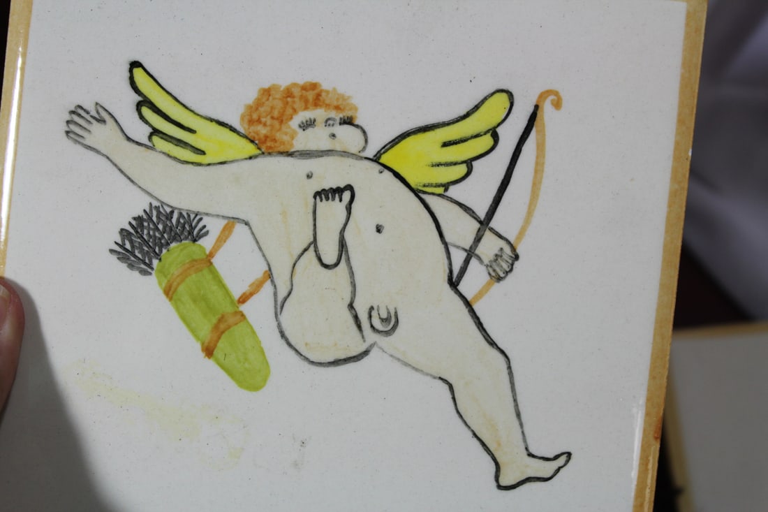 A Nude Angel/Cherub Tile - 2