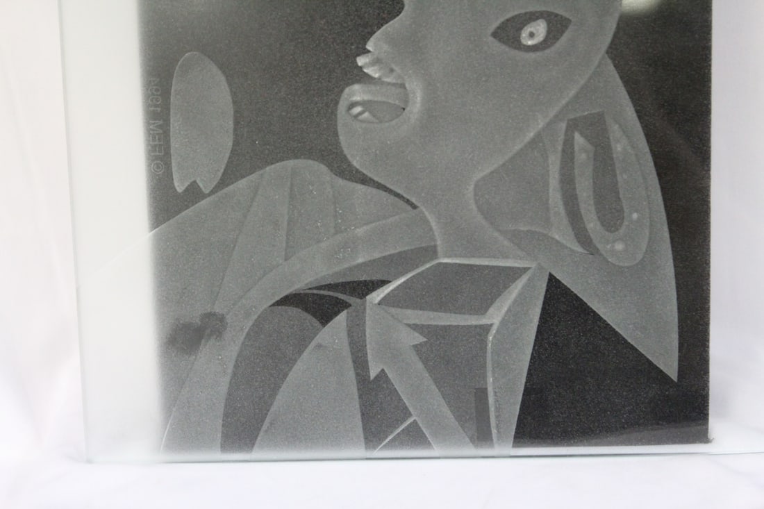 A Modern Style Etching on Glass - 3