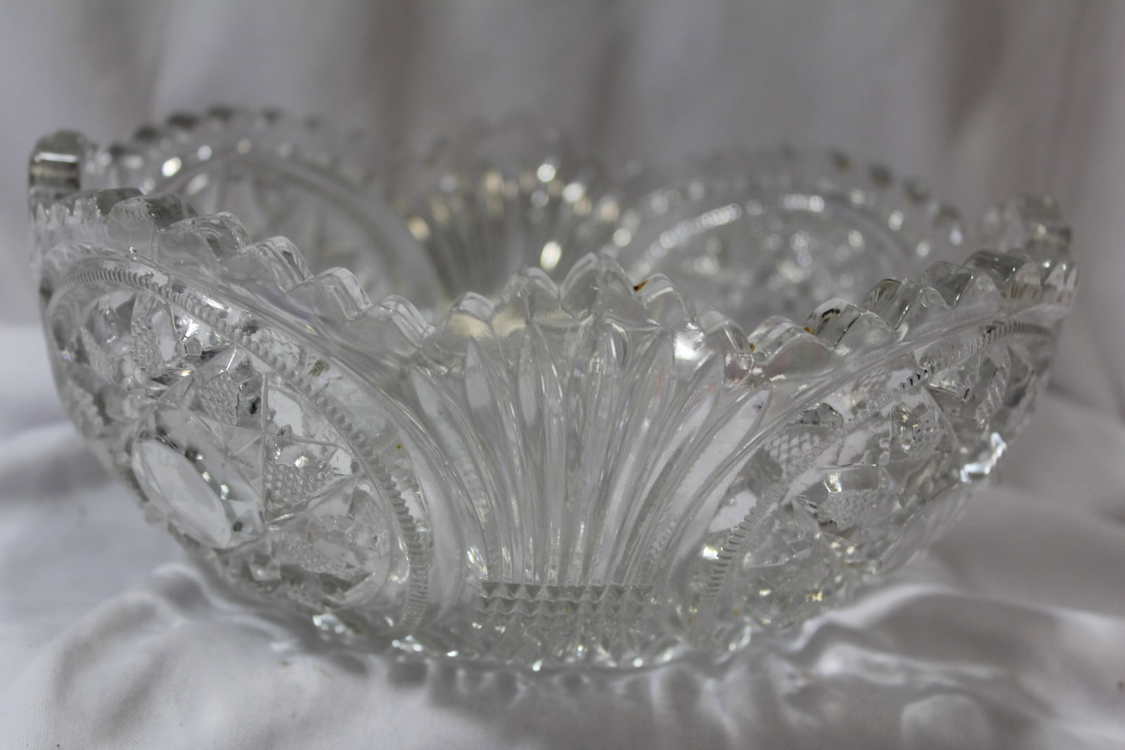 A Pressed Glass Bowl - 2