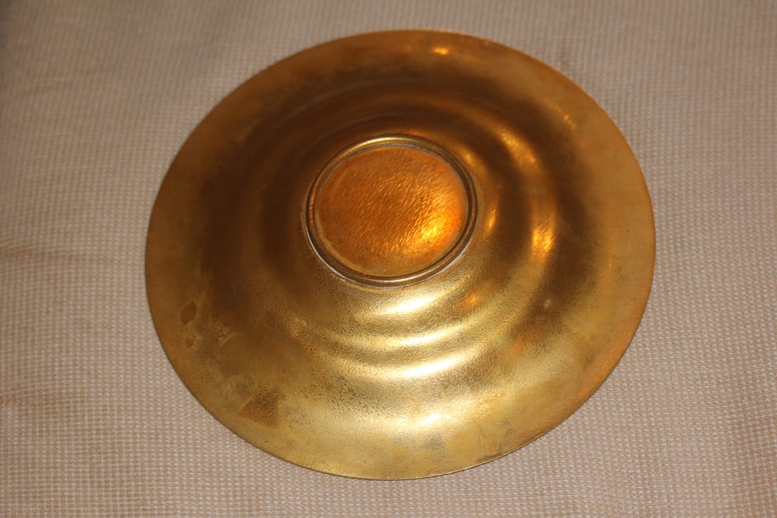 Antique Tiffany &Co. Gilted Bronze Plate - 4