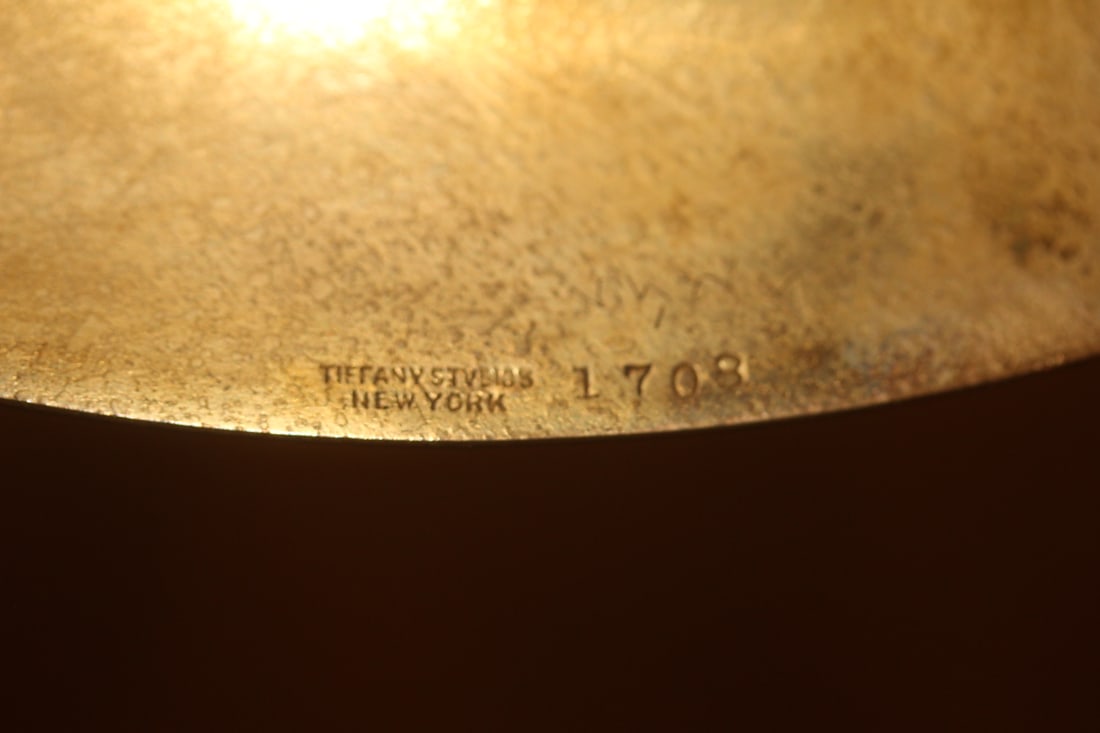 Antique Tiffany &Co. Gilted Bronze Plate - 5