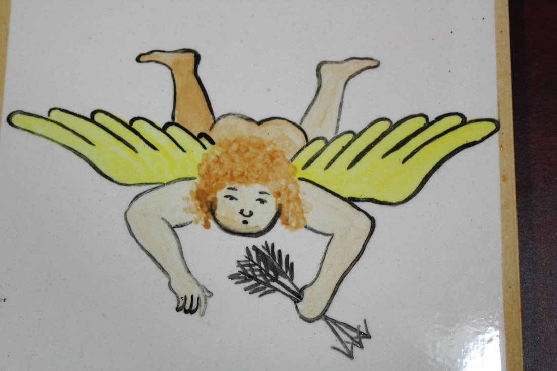 A Nude Angel/Cherub Tile - 2