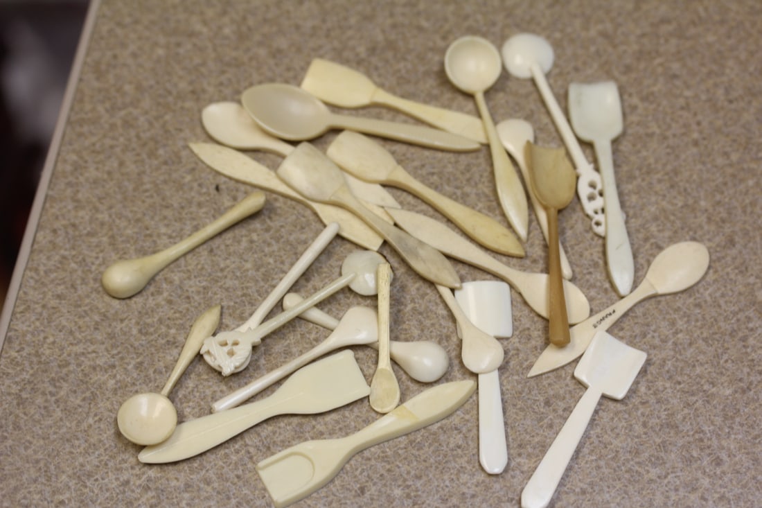 Scarce Lot of Small Bone Spoons - 2