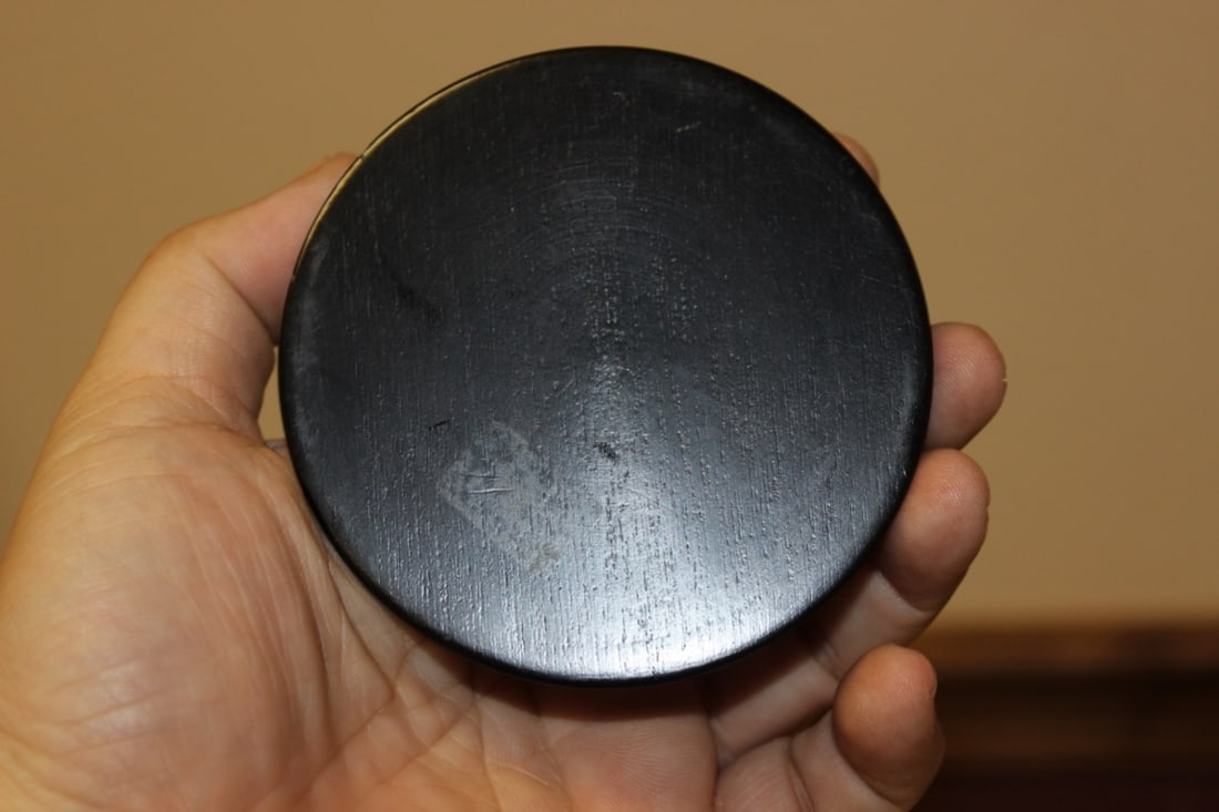 A Lacquer or Wood and Sterling Round Box - 7