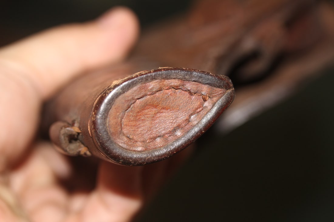 Antique Leather Gun Holster - 3