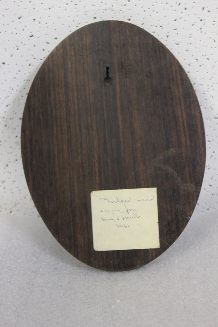 A Vintage Exotic Wood Wall Hanger - 5