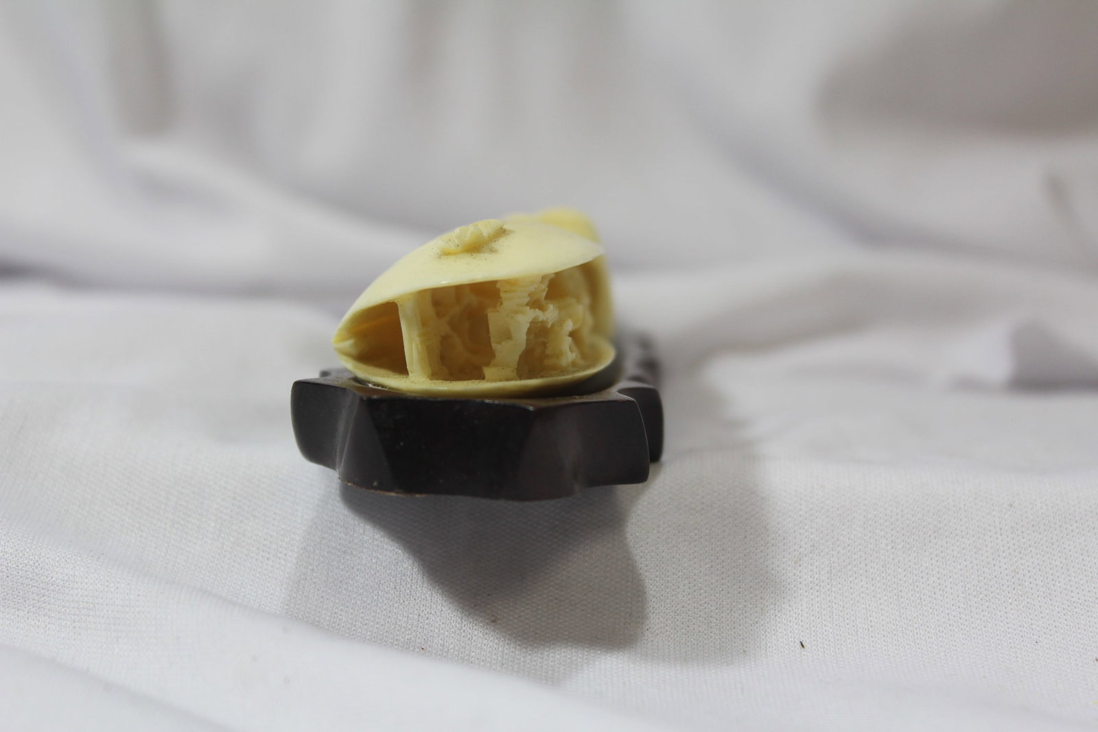A Well Carved Bone Clam Shell - 2