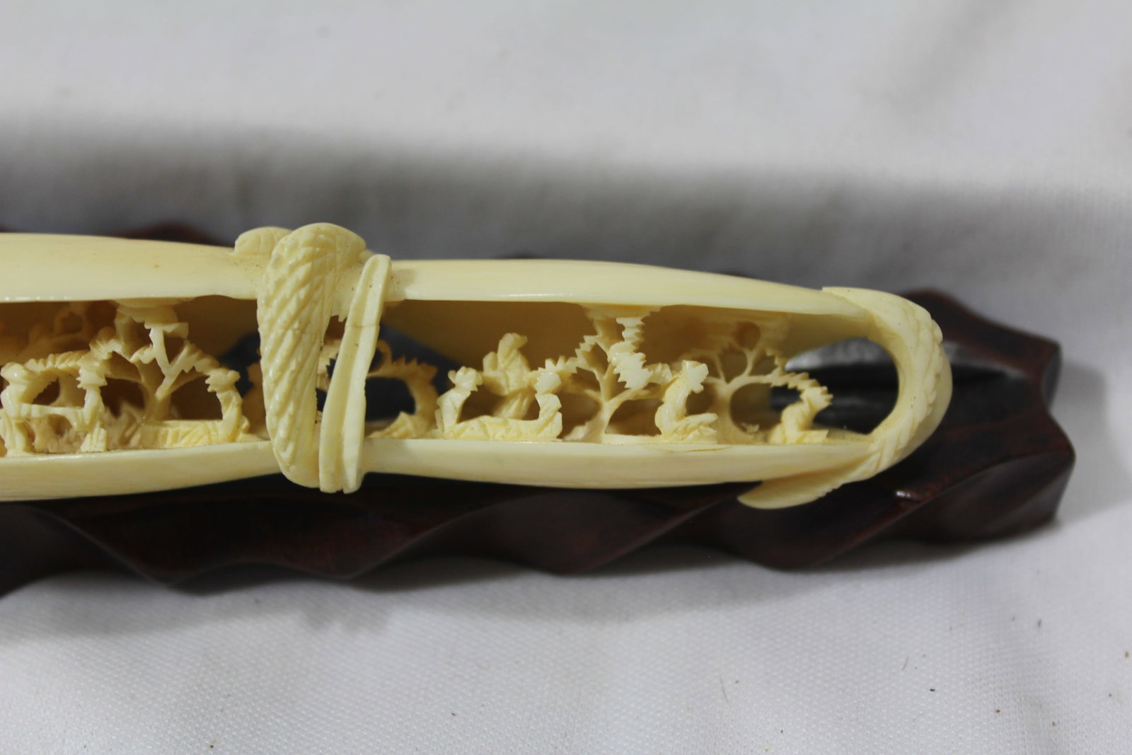 A Well Carved Bone Clam Shell - 6
