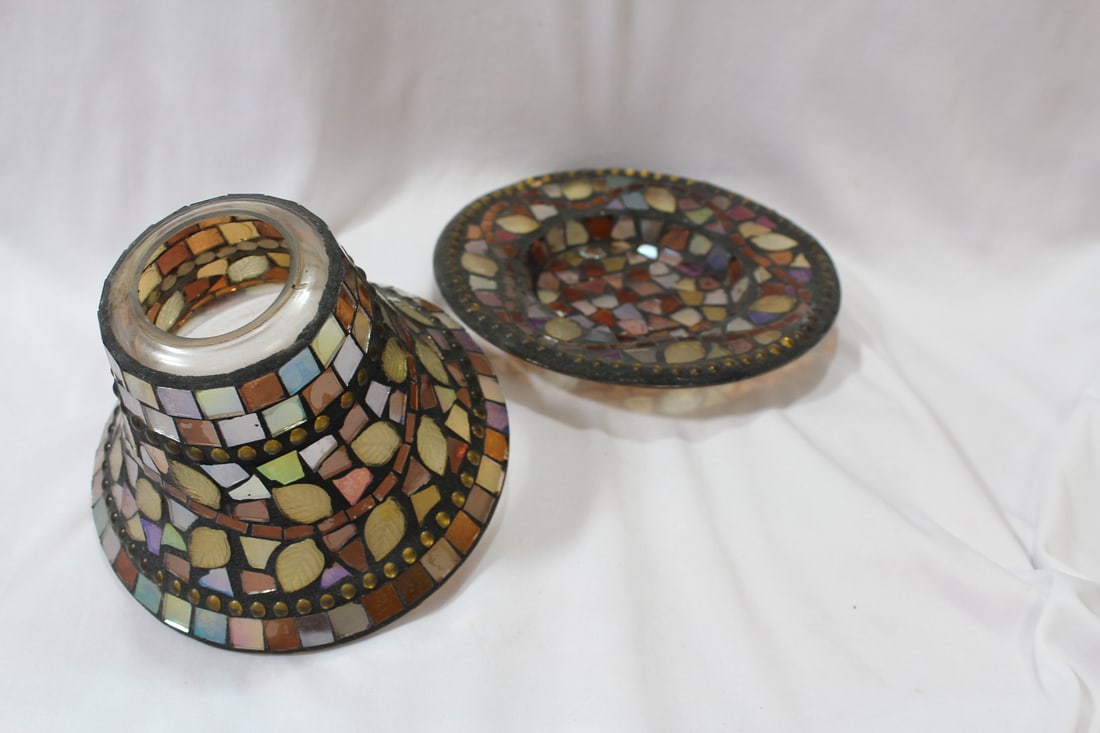 A Stain Glass Candle Holder - 3