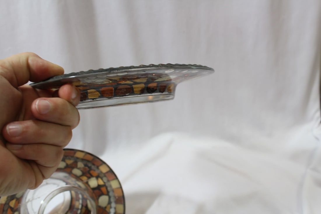 A Stain Glass Candle Holder - 6