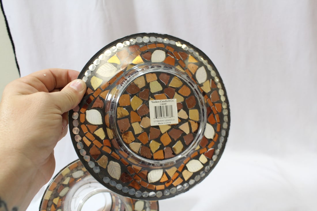 A Stain Glass Candle Holder - 7