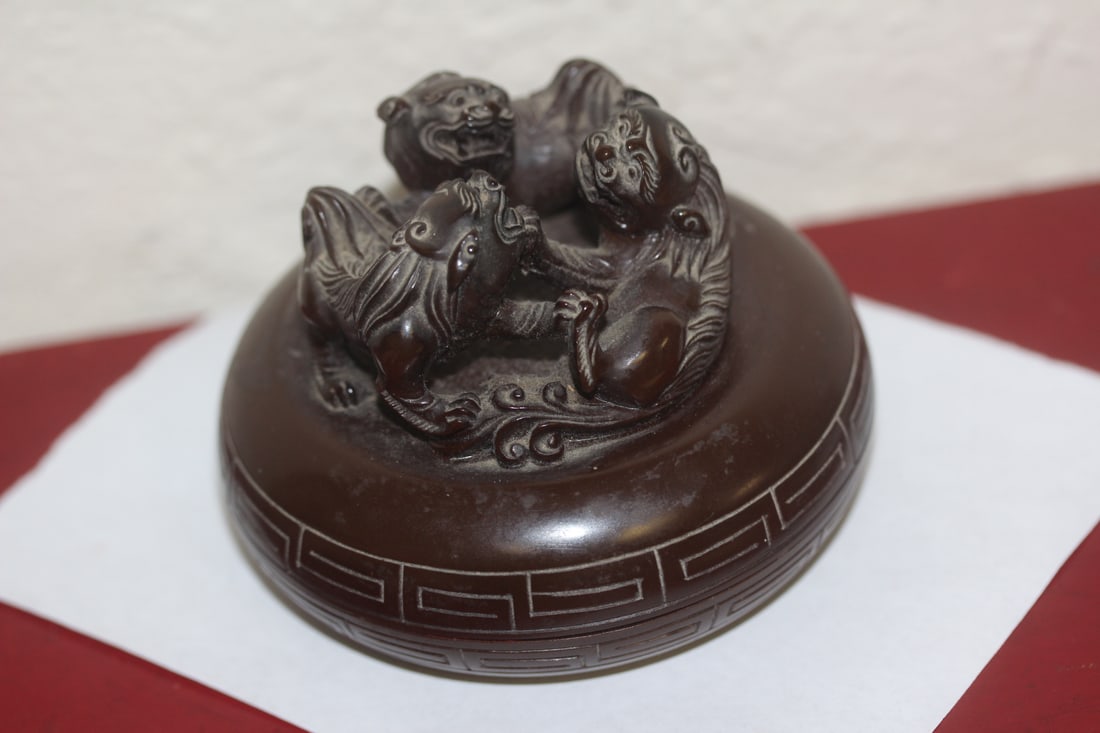 Chinese Foo Lion Form Ink Cake - 3