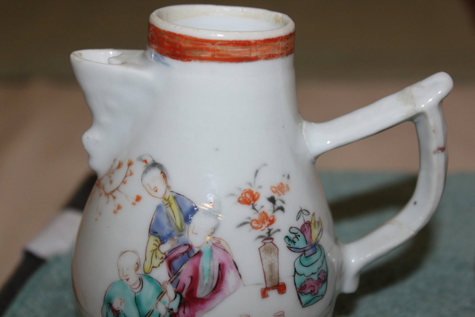 Antique Chinese 2 Export Creamers - 2