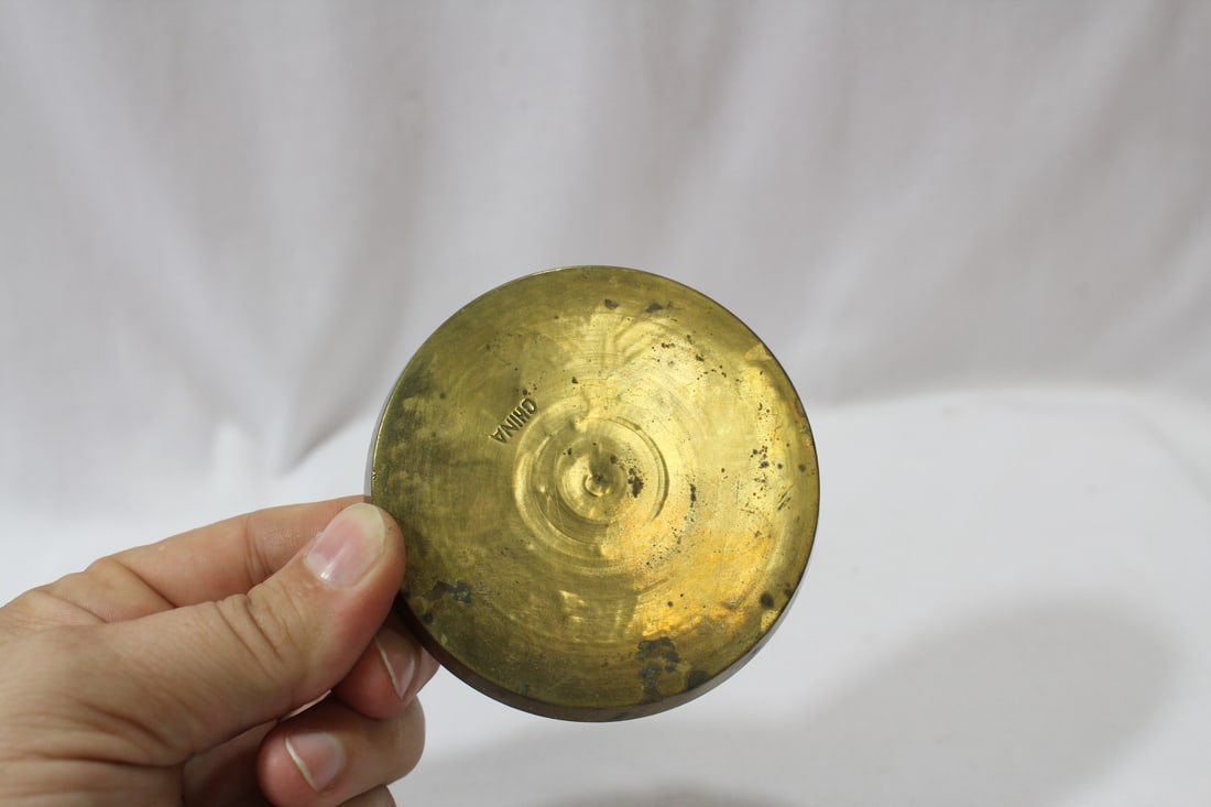 A Chinese Brass Coaster - 4