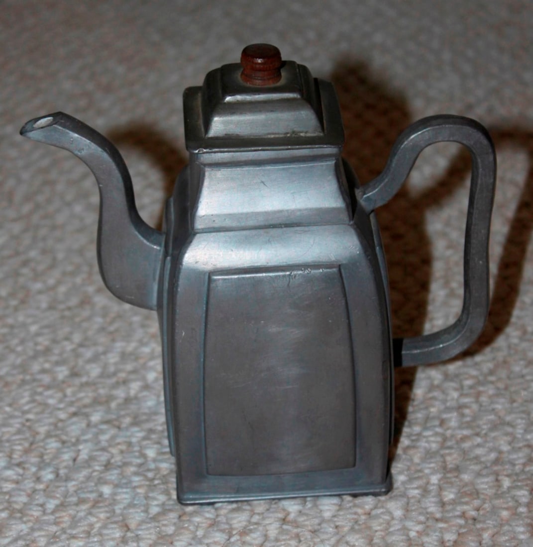 Chinese Antique Pewter Teapot (1 of 10)