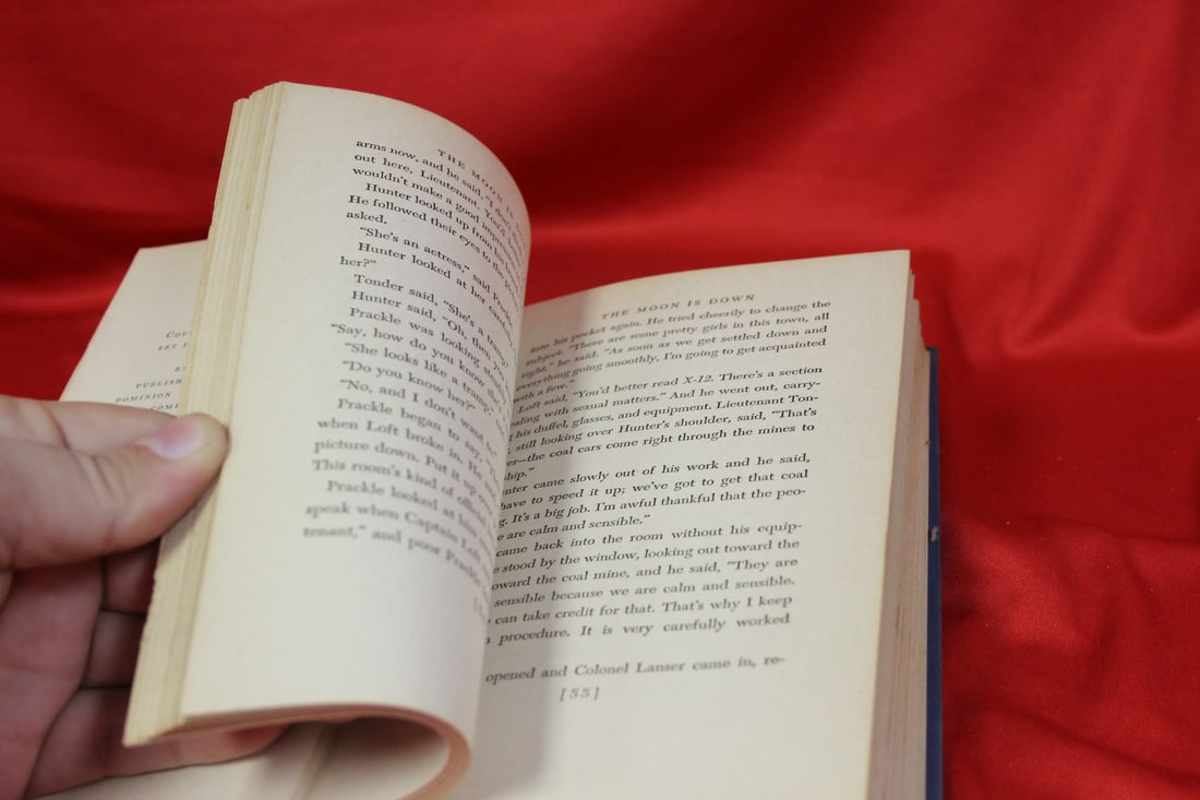 Hardcover Book - The Moon is Down - 6