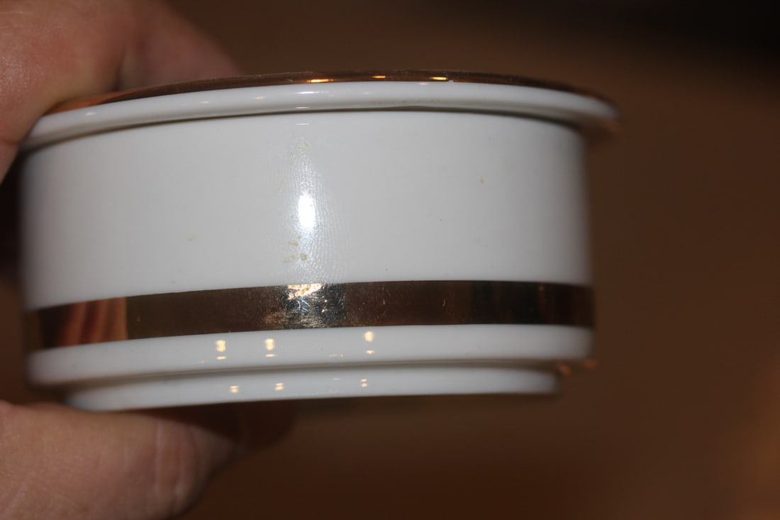 Gold Gilted Peacock Trinket Box - 2