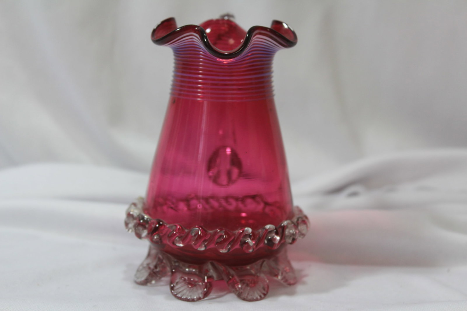 A Small Cranberry Red Pitcher - 2