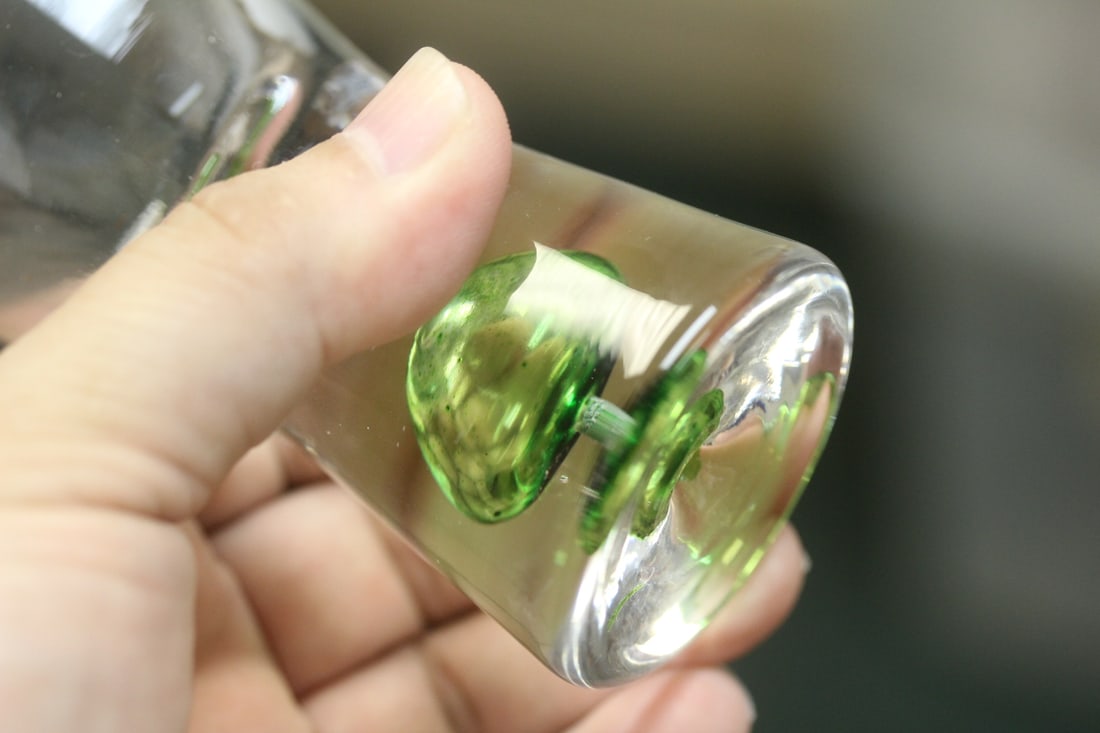Decorative Art Glass Cup - 5