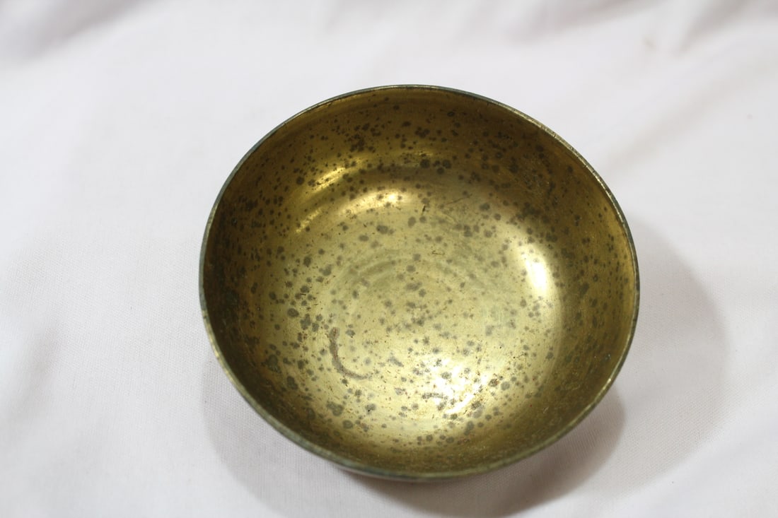 A Brass or Bronze Bowl - 5