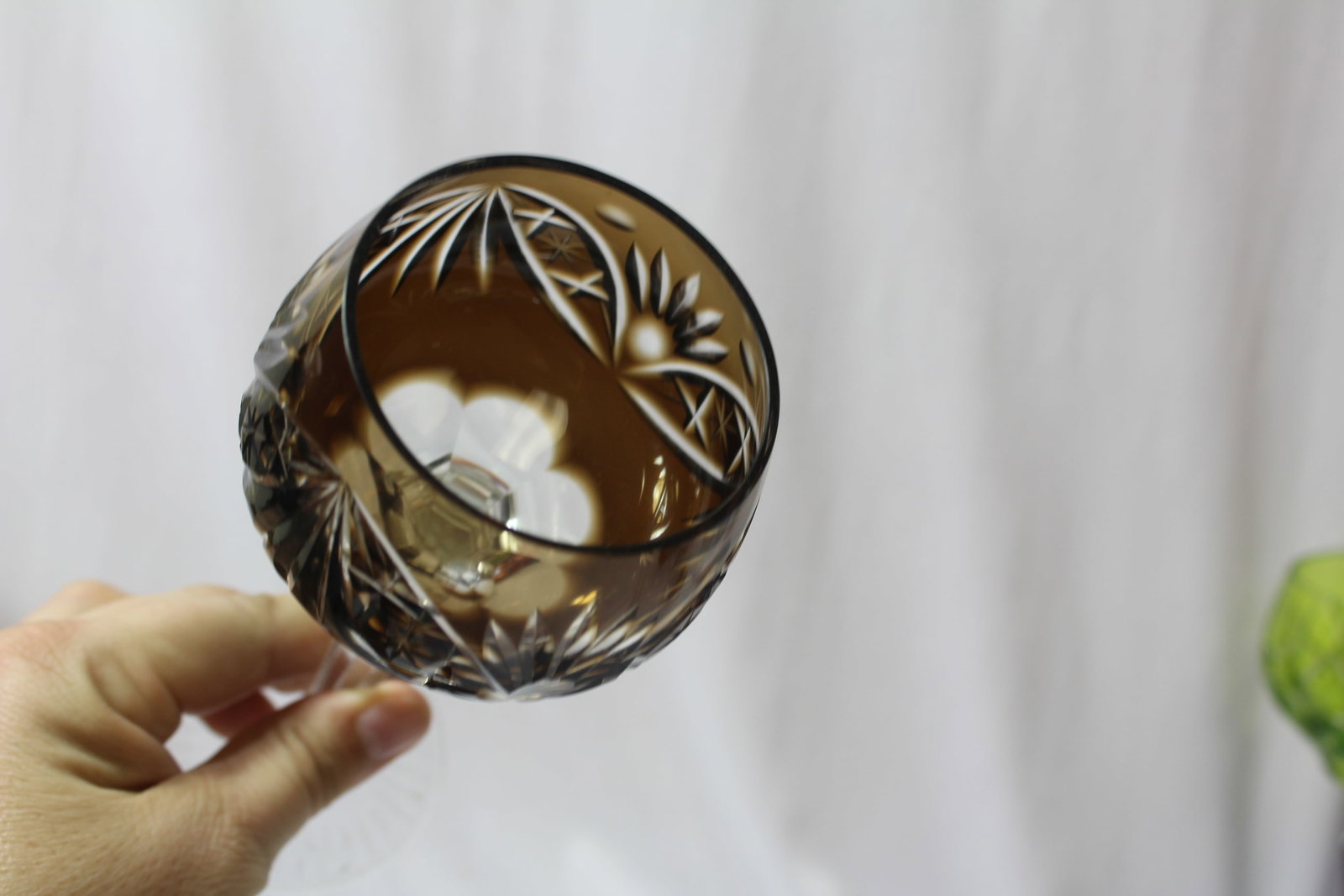 A Cut Glass Goblet - 3