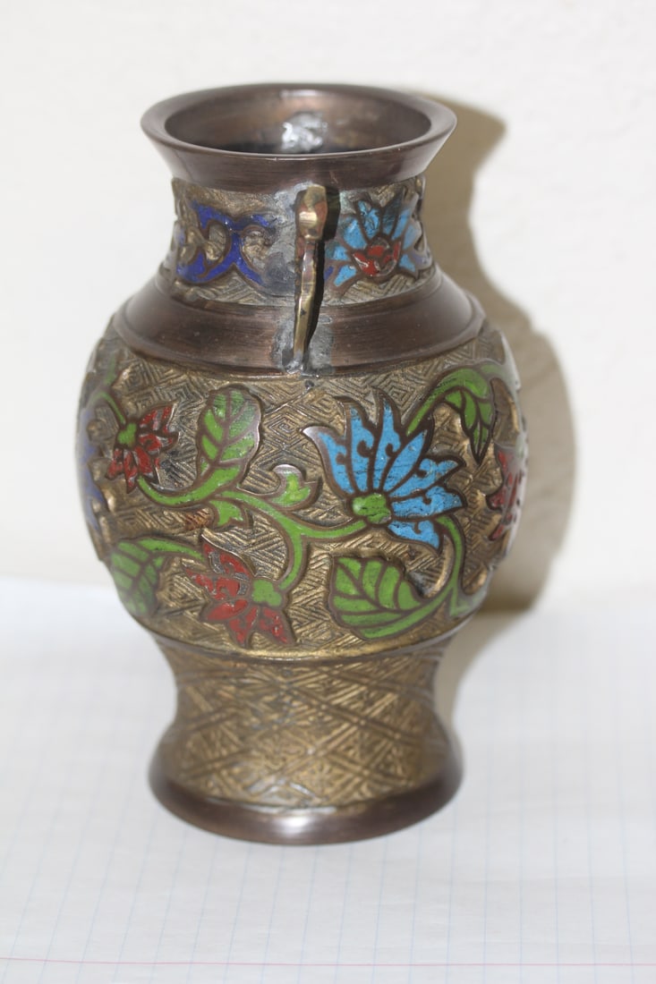 Antique Japanese Cloisonne Vase - 2